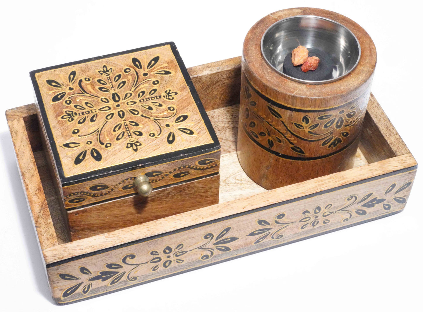 Resin Burner with box and tray gift set