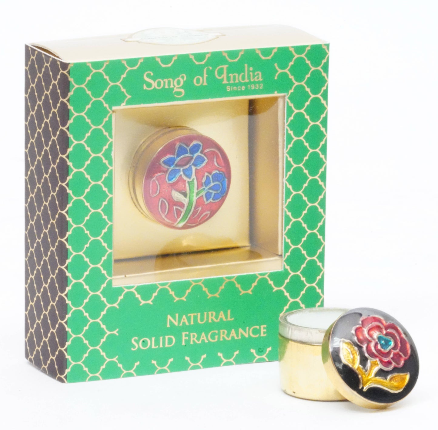 Packaged Solid Perfume in Brass Jar- Jasmine