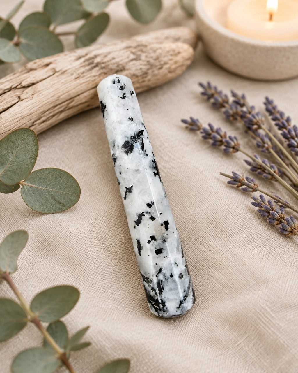 Rainbow Moonstone Wand