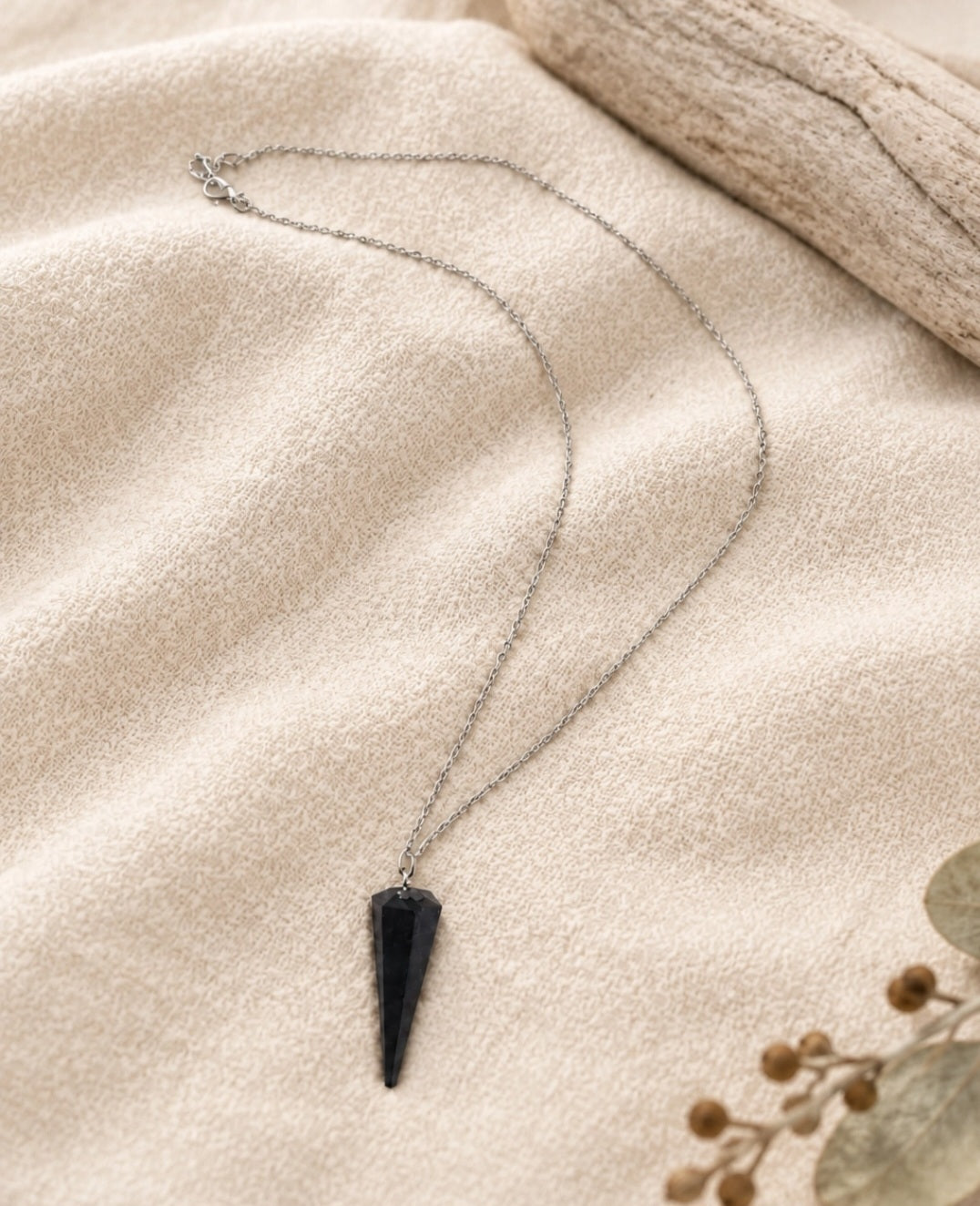 Shungite Pendulum Necklace