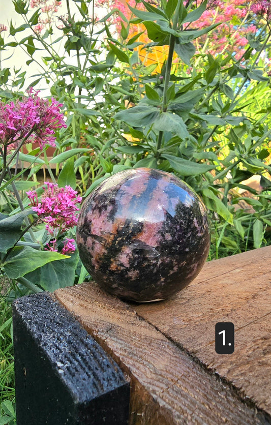 Rhodonite Spheres