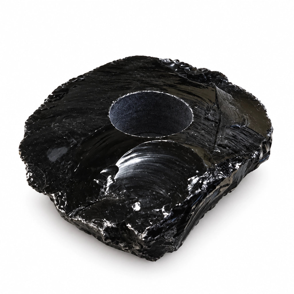 Black Obsidian Tealight Holder