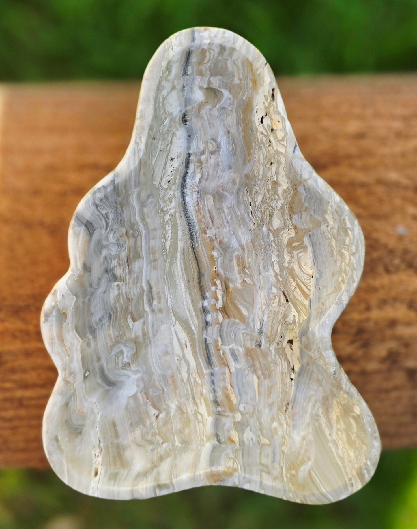 Grey Aragonite Cloud Bowl