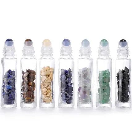 10ml Crystal chip rollerball bottles
