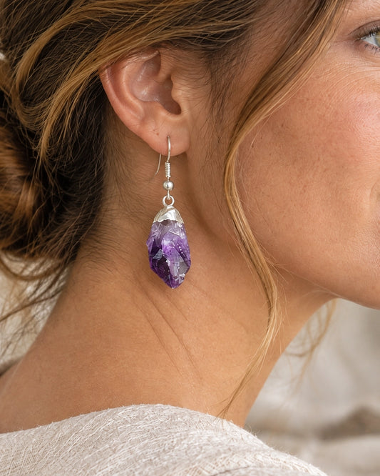 Amethyst Drop Earrings