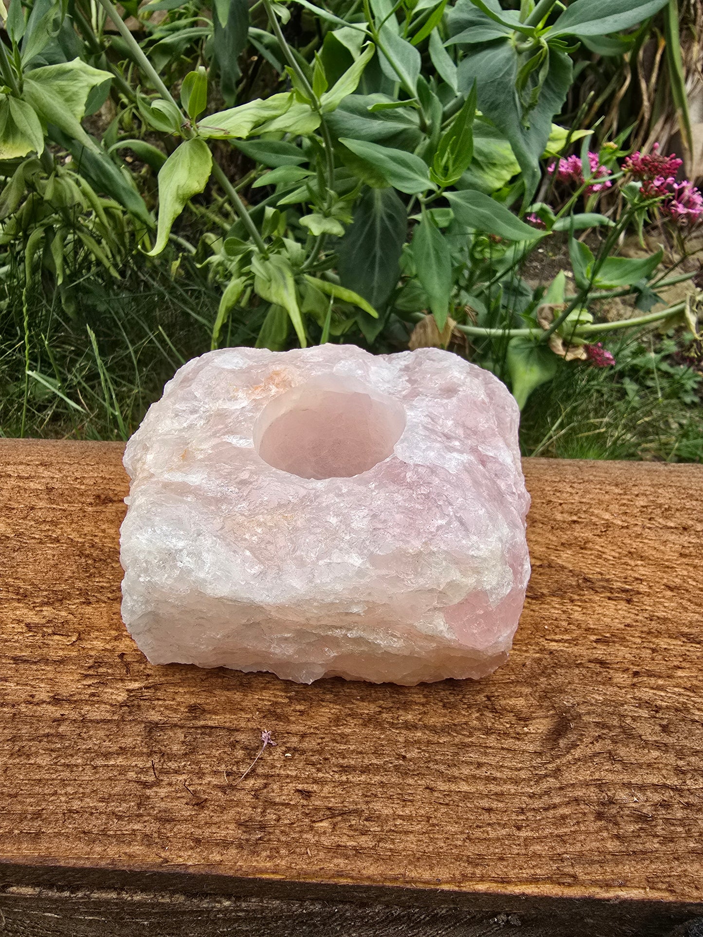 Tea Light Holders - Rose Quartz or Obsidian
