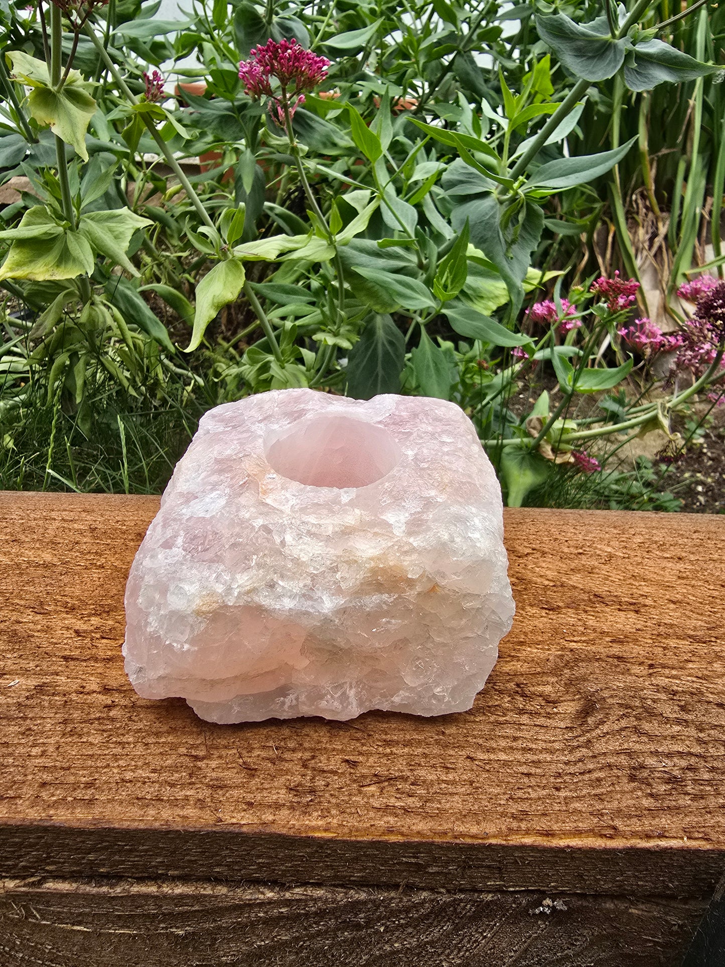 Tea Light Holders - Rose Quartz or Obsidian