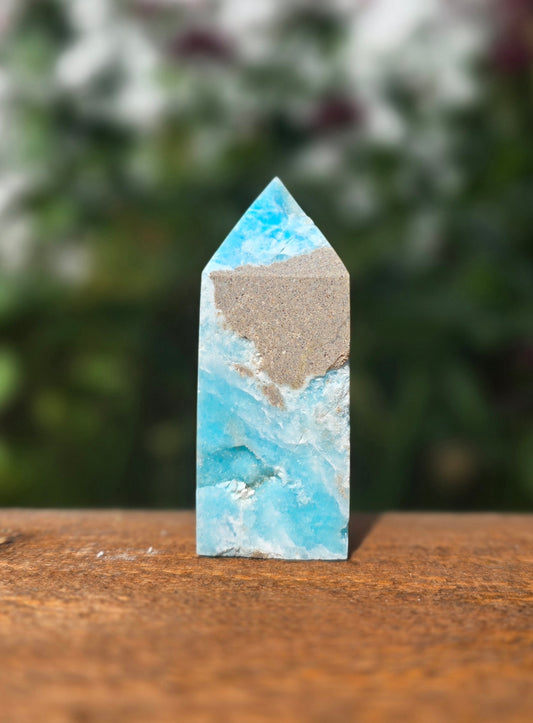 Blue Aragonite Tower
