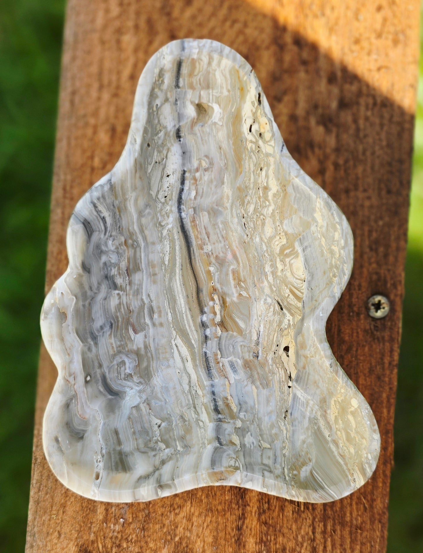 Grey Aragonite Cloud Bowl