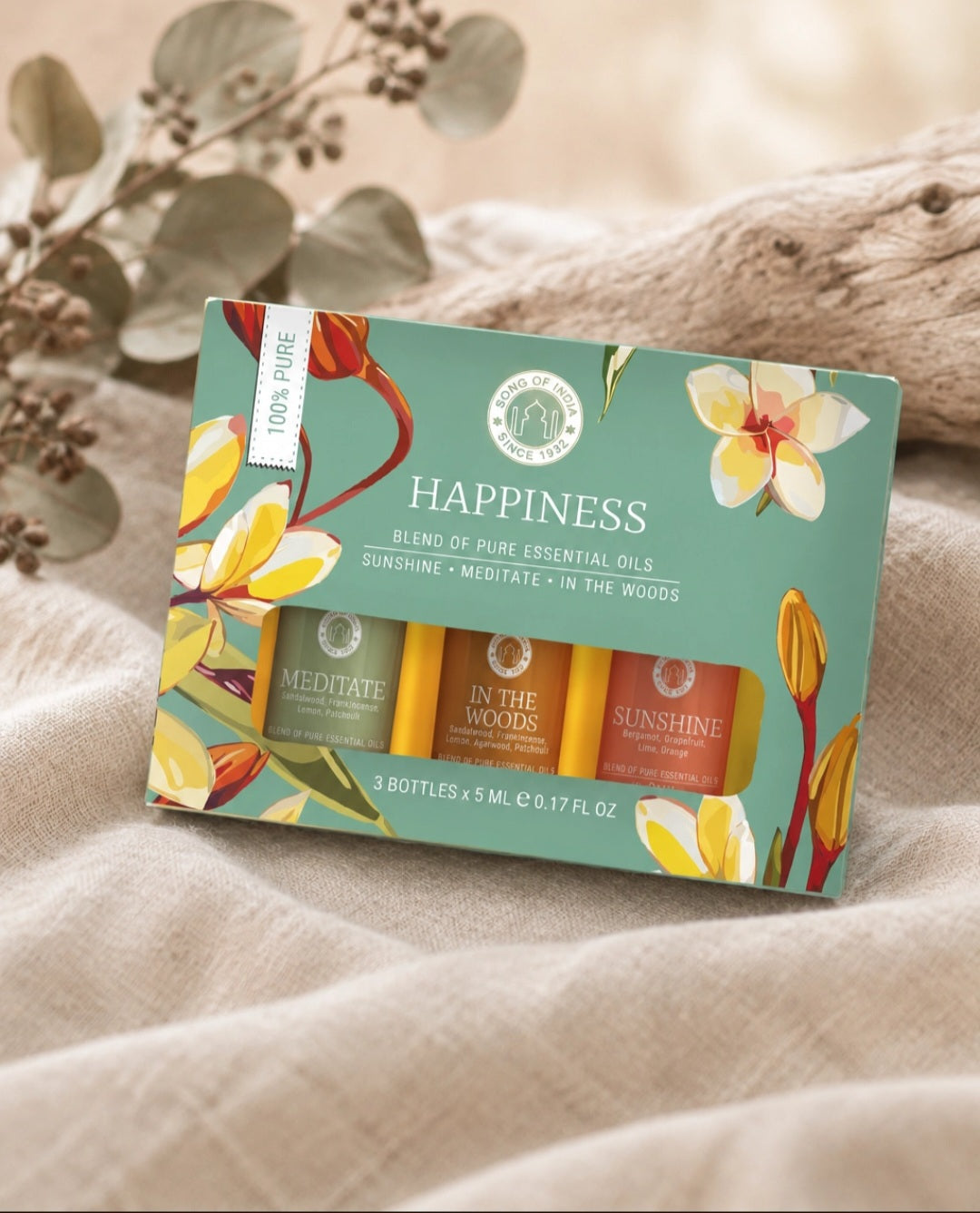Happiness - 100% Pure Essential Oil Blends Gift Set